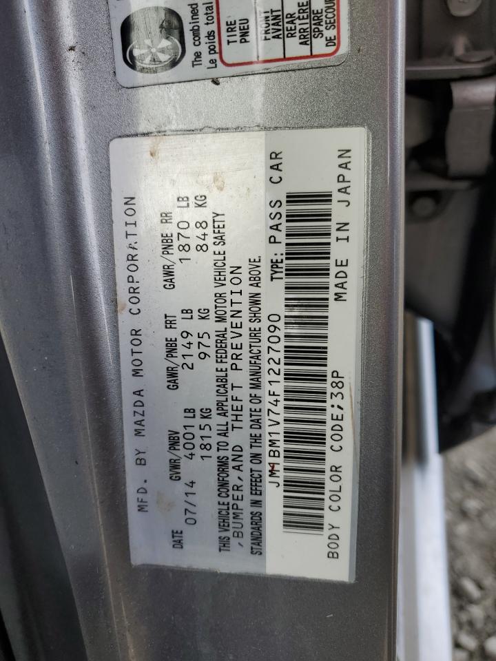 2015 Mazda 3 Touring VIN: JM1BM1V74F1227090 Lot: 93471445