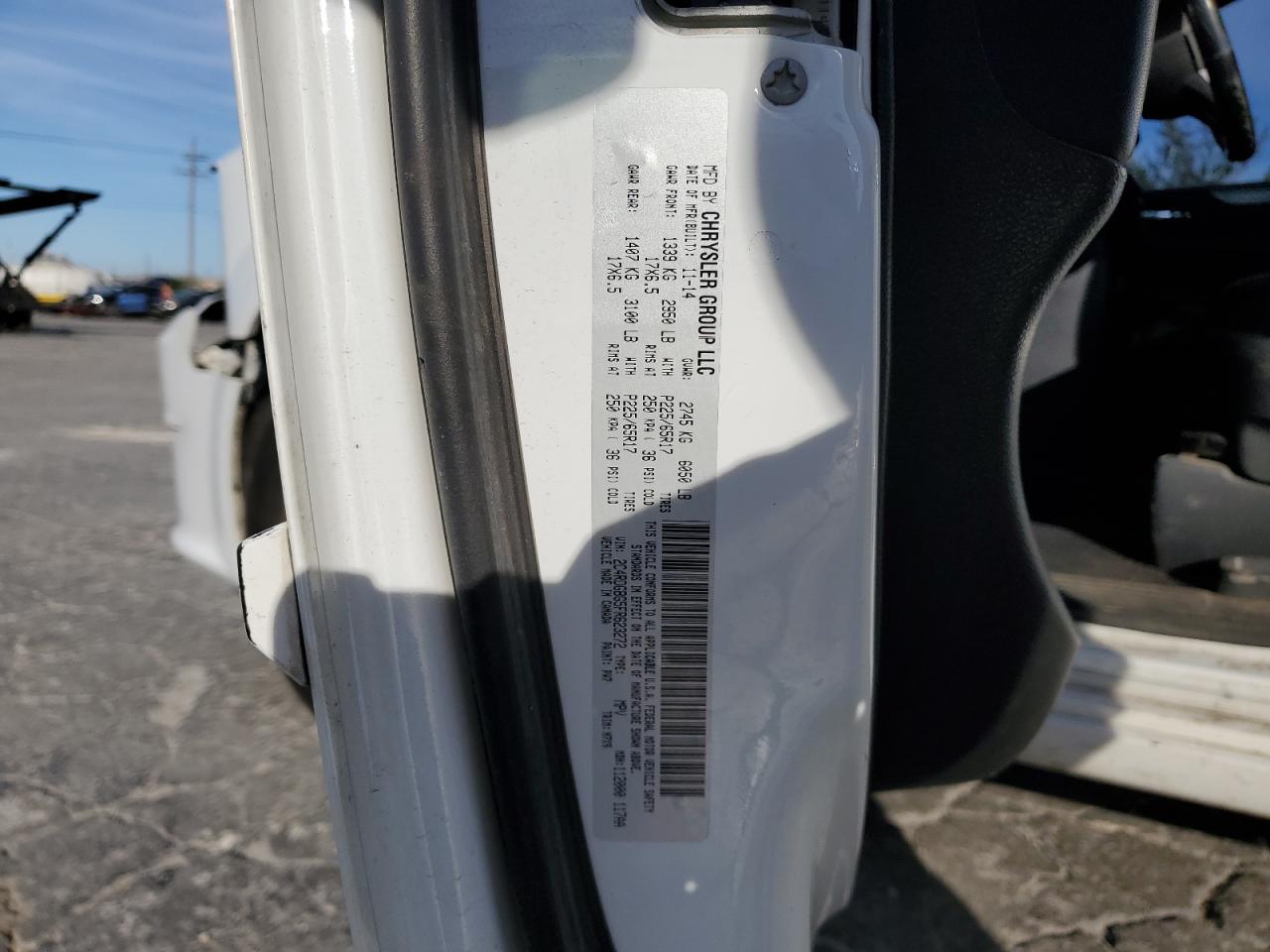 2015 Dodge Grand Caravan Se VIN: 2C4RDGBG5FR623272 Lot: 92125275