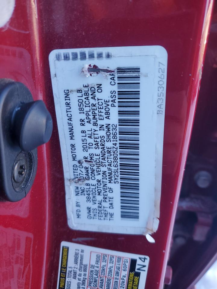 2005 Pontiac Vibe VIN: 5Y2SL63805Z418632 Lot: 91850185