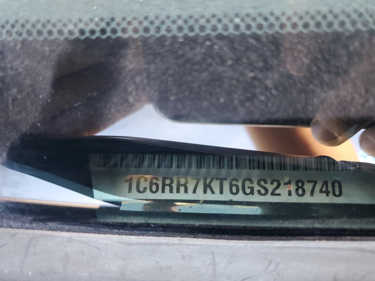 2016 Ram 1500 St VIN: 1C6RR7KT6GS218740 Lot: 91489075