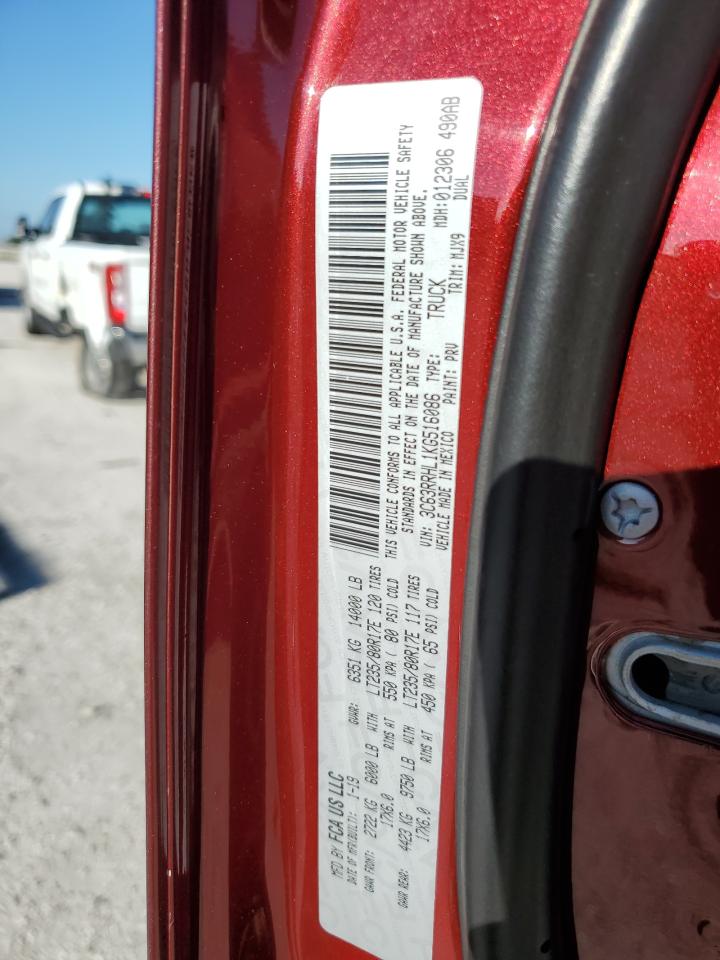 2019 Ram 3500 Big Horn VIN: 3C63RRHL1KG516086 Lot: 91233425