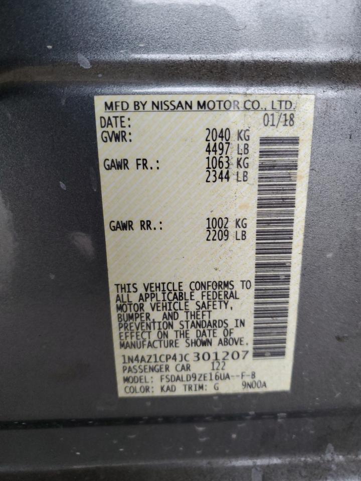 2018 Nissan Leaf S VIN: 1N4AZ1CP4JC301207 Lot: 93515505