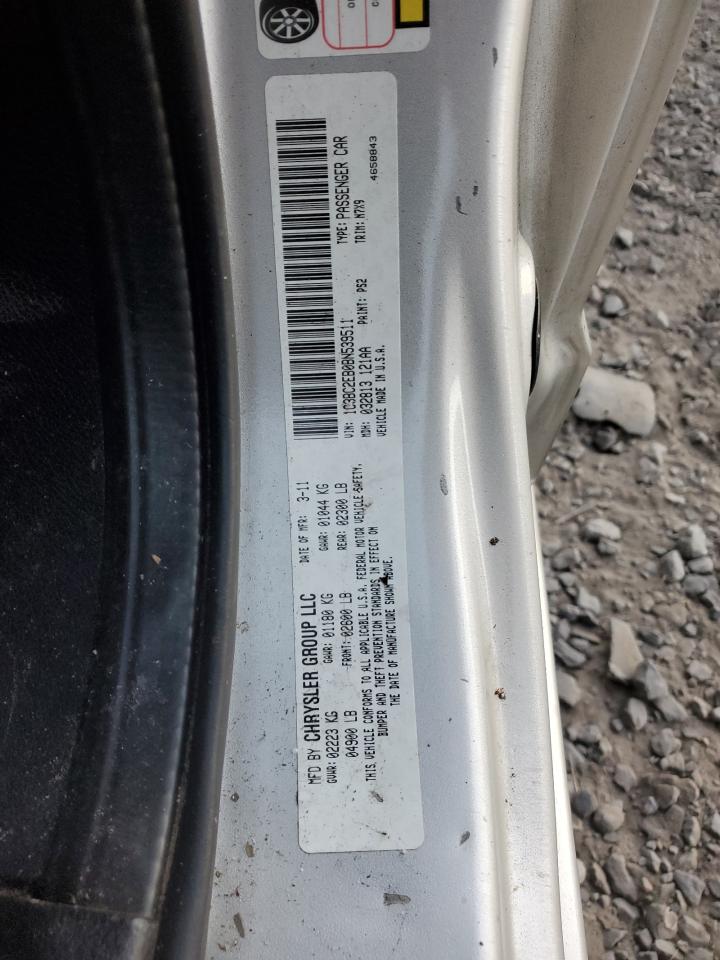 2011 Chrysler 200 Touring VIN: 1C3BC2EB0BN539511 Lot: 93315415