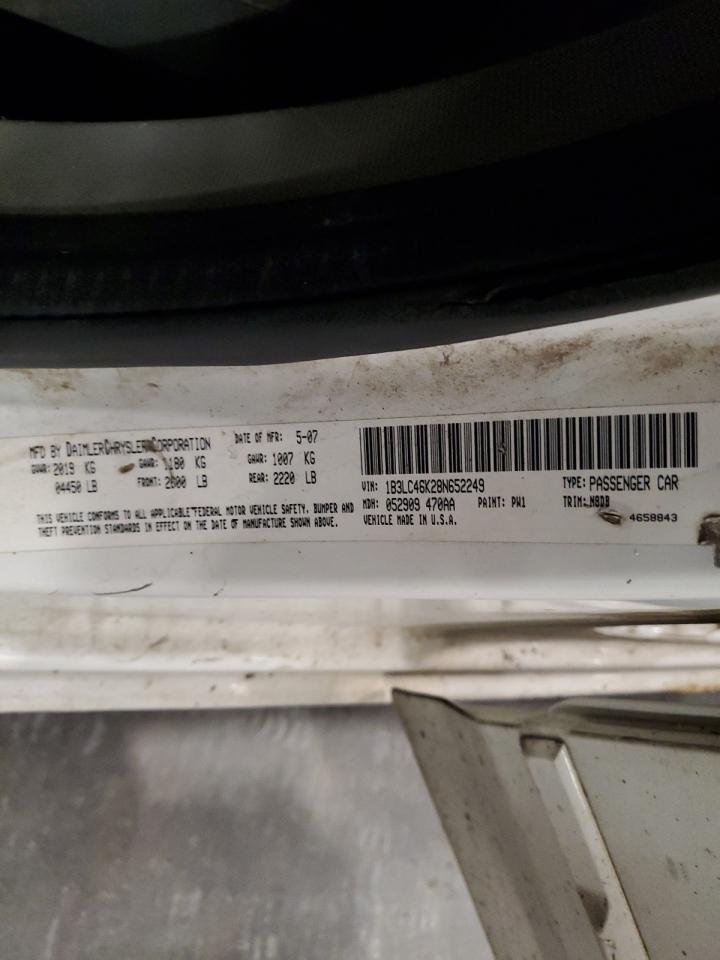 2008 Dodge Avenger Se VIN: 1B3LC46K28N652249 Lot: 93277925