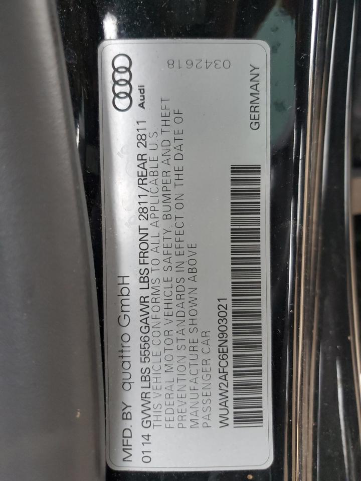 2014 Audi Rs7 VIN: WUAW2AFC6EN903021 Lot: 93869045