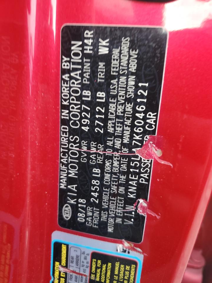 2019 Kia Stinger VIN: KNAE15LA7K6046121 Lot: 93538425