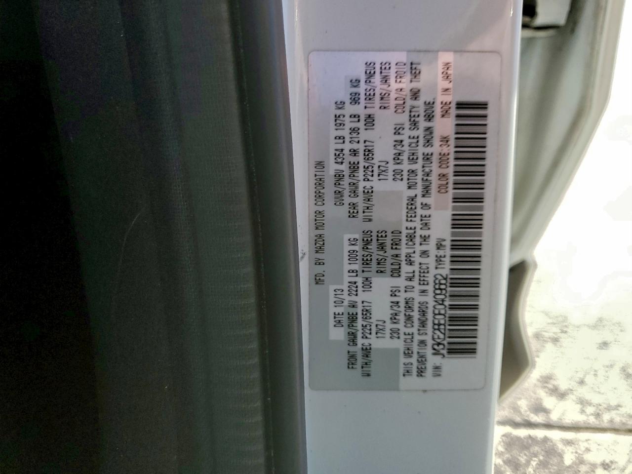 2014 Mazda Cx-5 Sport VIN: JM3KE2BE0E0409662 Lot: 91509235