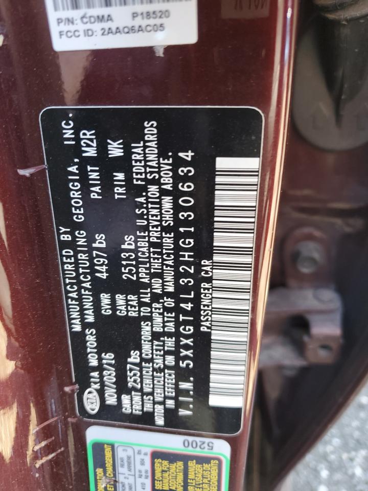 2017 Kia Optima Lx VIN: 5XXGT4L32HG130634 Lot: 91861205