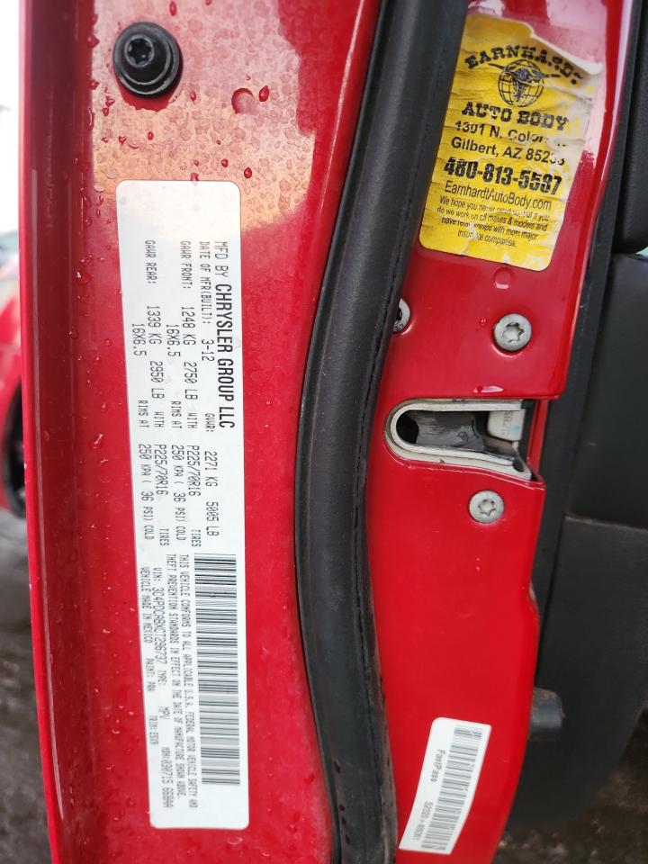 2012 Dodge Journey Se VIN: 3C4PDCABXCT296737 Lot: 91836335