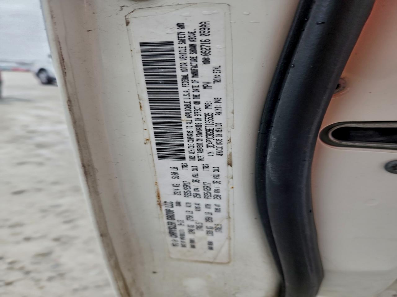 2014 Dodge Journey Sxt VIN: 3C4PDCBG9ET135535 Lot: 93730505