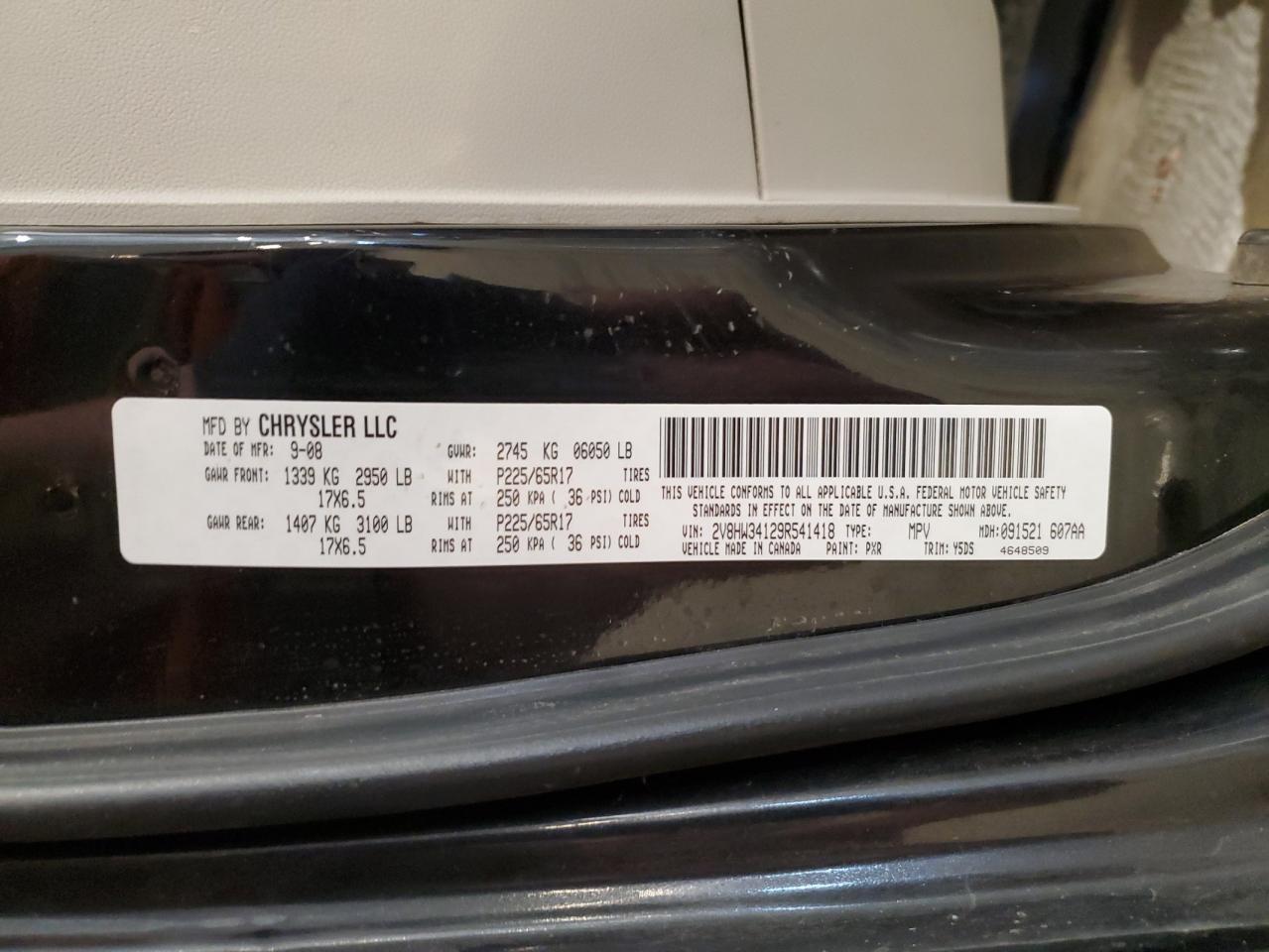 2009 Volkswagen Routan Se VIN: 2V8HW34129R541418 Lot: 91188515