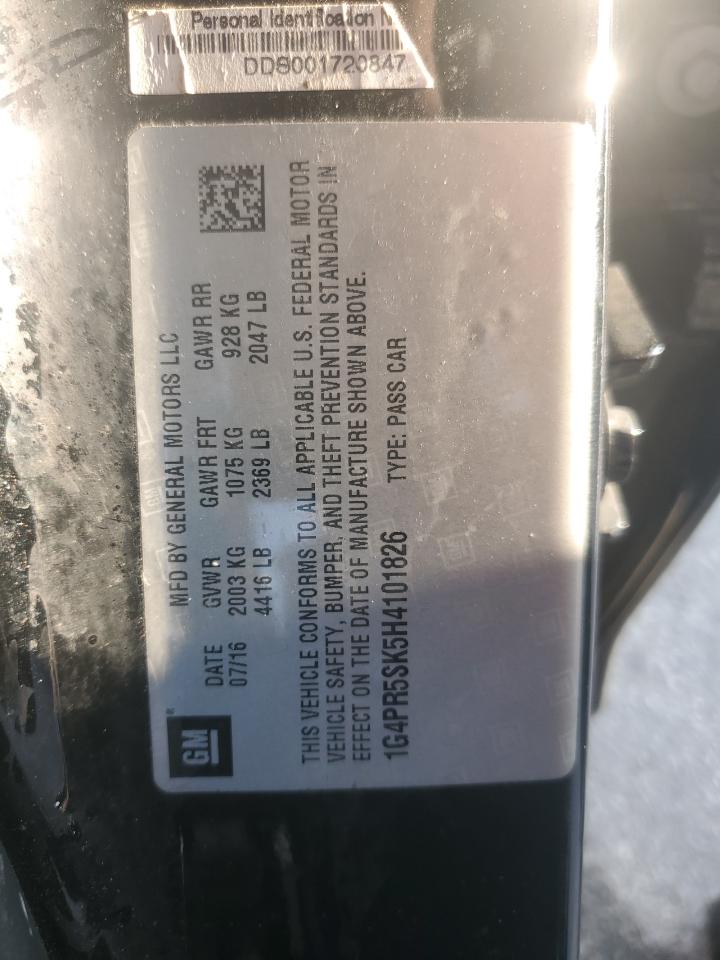 2017 Buick Verano Sport Touring VIN: 1G4PR5SK5H4101826 Lot: 92840935