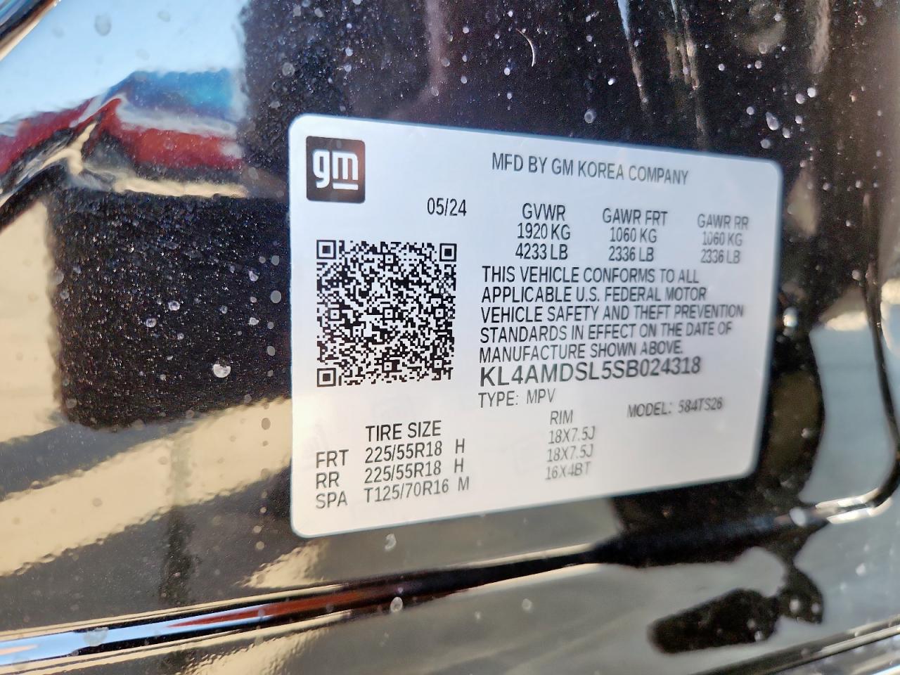 2025 Buick Encore Gx Sport Touring VIN: KL4AMDSL5SB024318 Lot: 91720345