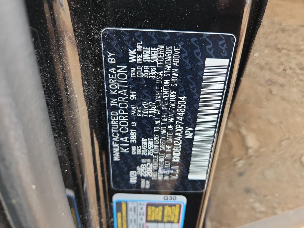 2023 Kia Seltos S VIN: KNDEU2AAXP7448504 Lot: 91143955