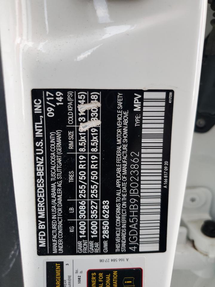 2018 Mercedes-Benz Gle 350 4Matic VIN: 4JGDA5HB9JB023862 Lot: 92495475