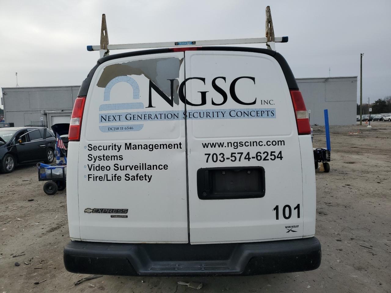 2011 Chevrolet Express Delivery Van VIN: 1GCSGAFX1B1175319 Lot: 92443895