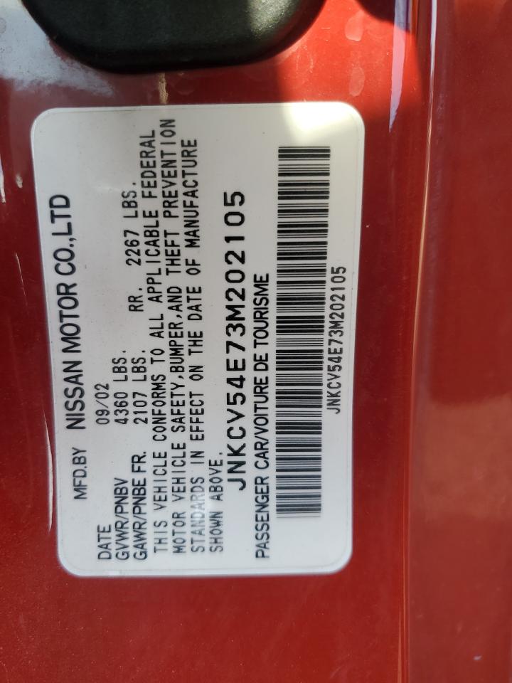 2003 Infiniti G35 VIN: JNKCV54E73M202105 Lot: 91233625