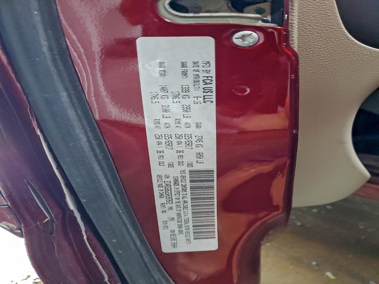 2016 Dodge Grand Caravan Se VIN: 2C4RDGBG2GR397872 Lot: 94559875