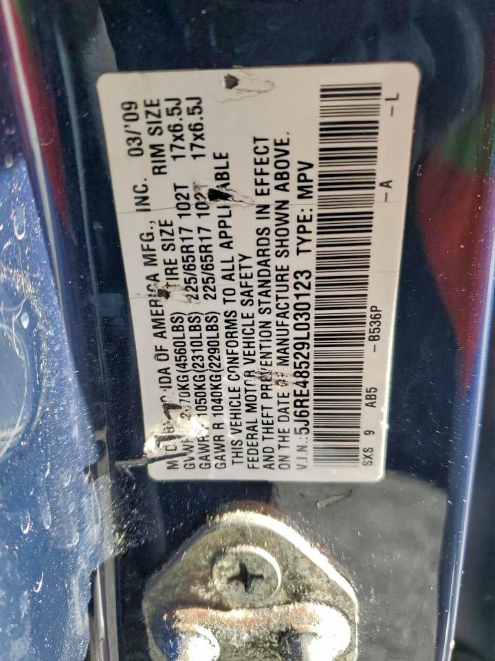 2009 Honda Cr-V Ex VIN: 5J6RE48529L030123 Lot: 94317215