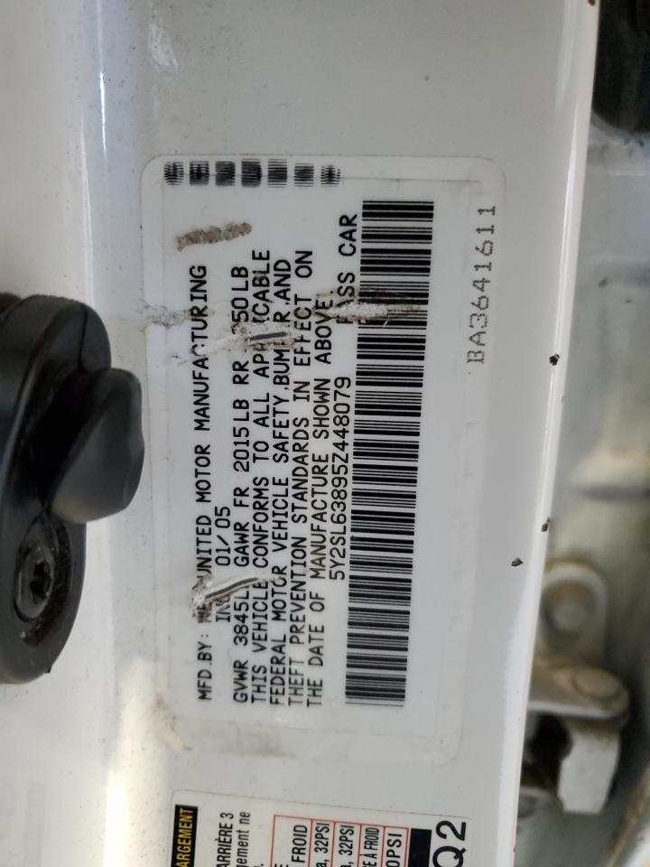 2005 Pontiac Vibe VIN: 5Y2SL63895Z448079 Lot: 91609815