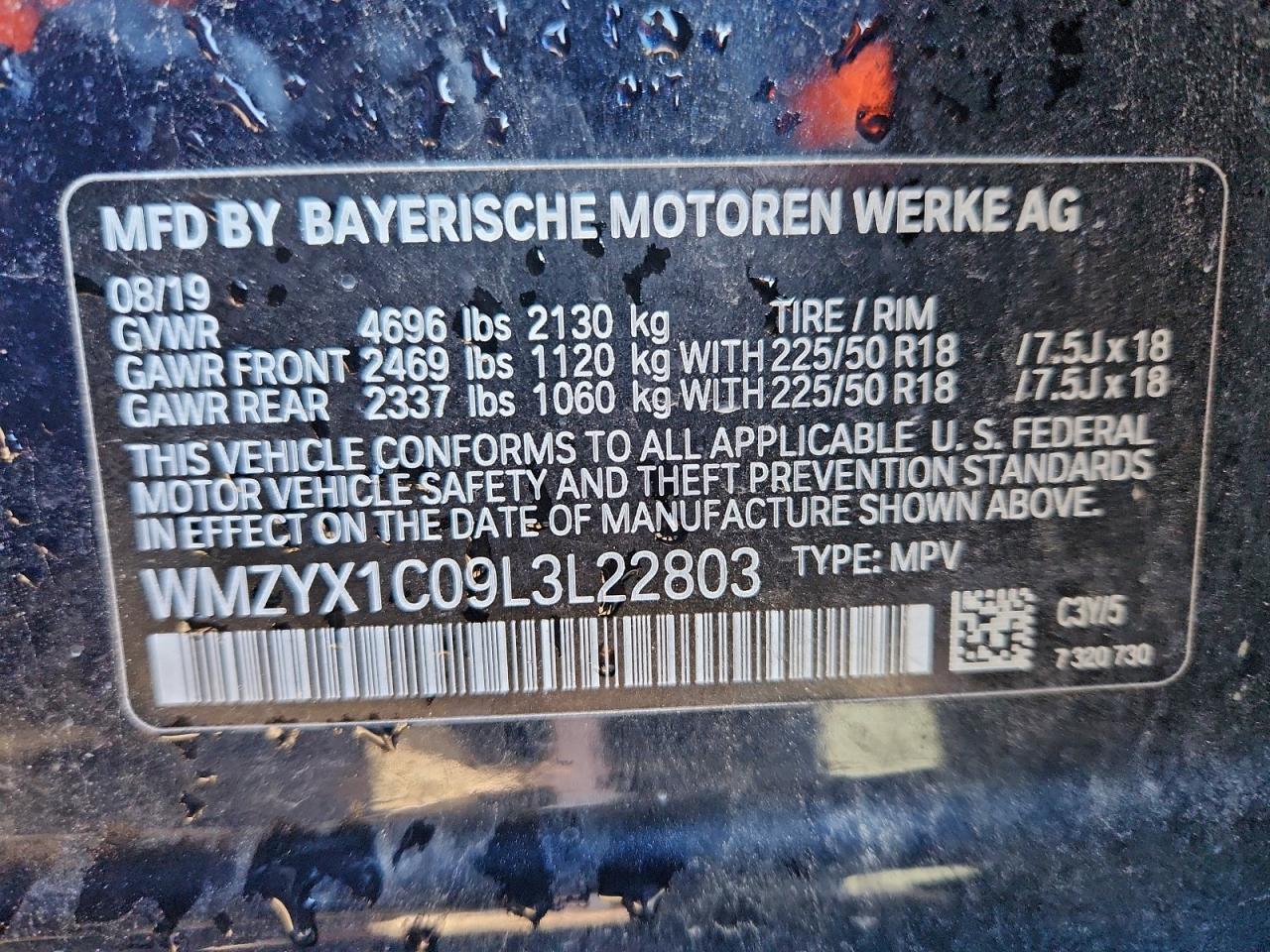 2020 Mini Cooper S Countryman All4 VIN: WMZYX1C09L3L22803 Lot: 93285755