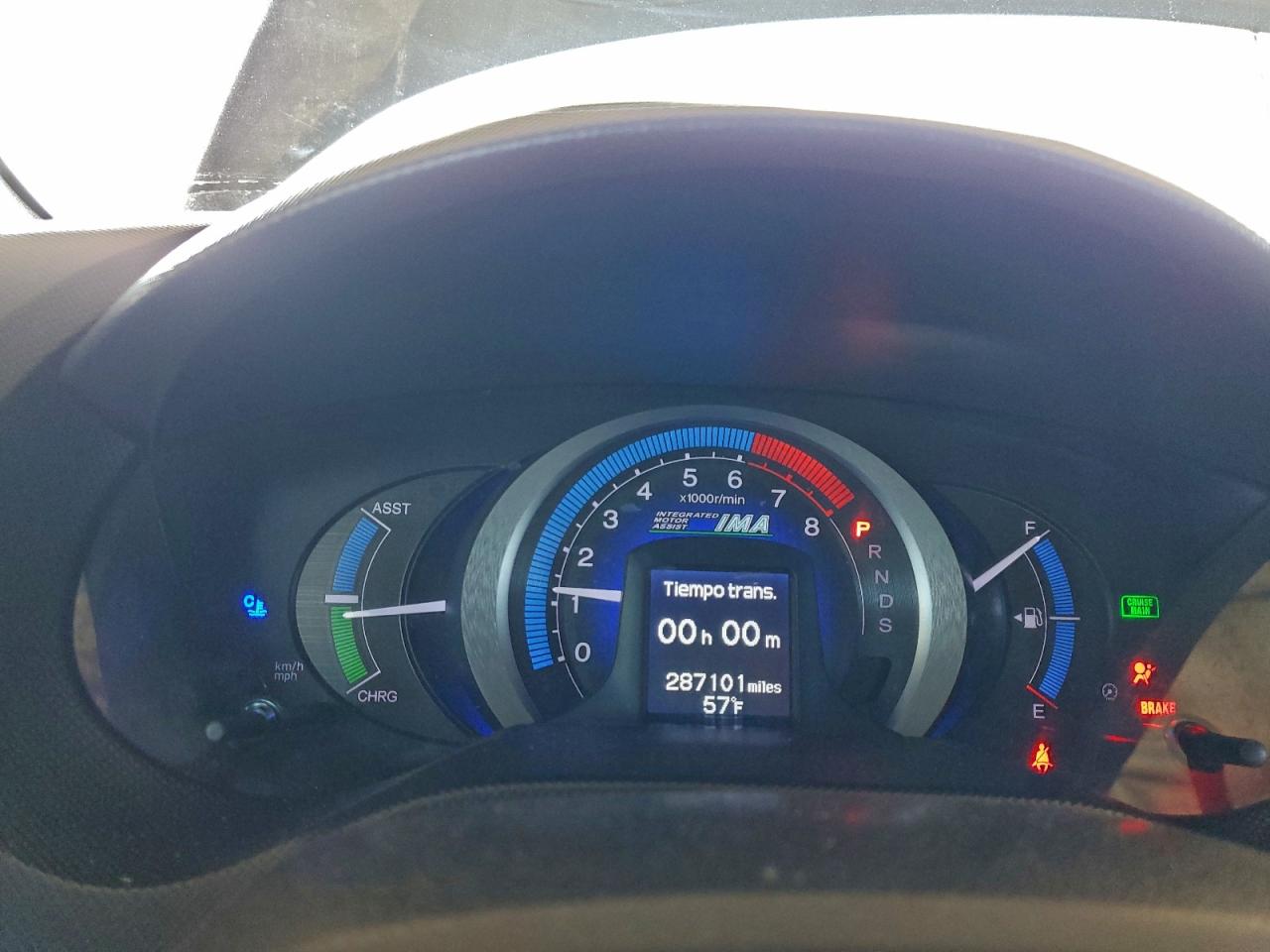 2010 Honda Insight Ex VIN: JHMZE2H75AS002627 Lot: 93742245