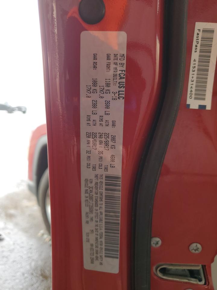 2018 Jeep Compass Latitude VIN: 3C4NJDBB7JT356801 Lot: 93052315