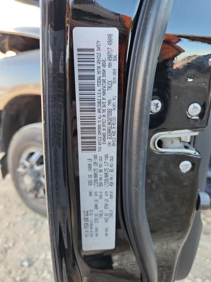 2019 Ram 3500 Tradesman VIN: 3C63RRGL9KG673382 Lot: 92331845