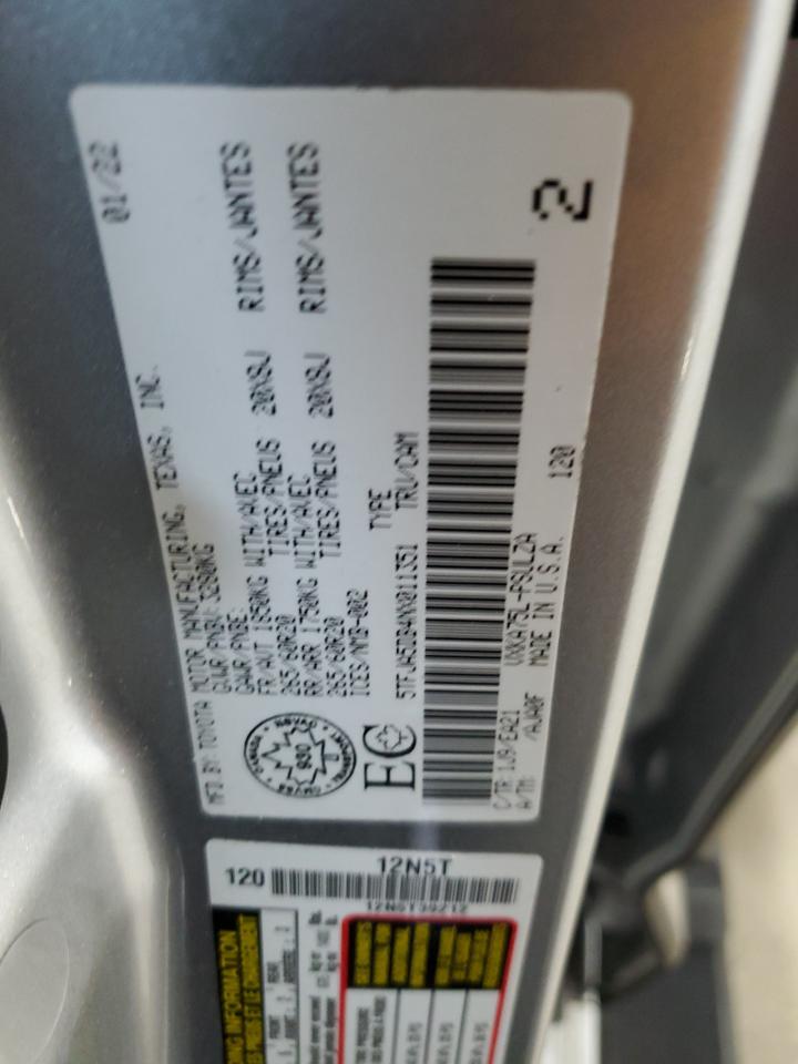 2022 Toyota Tundra Crewmax Limited VIN: 5TFJA5DB4NX011351 Lot: 93151245