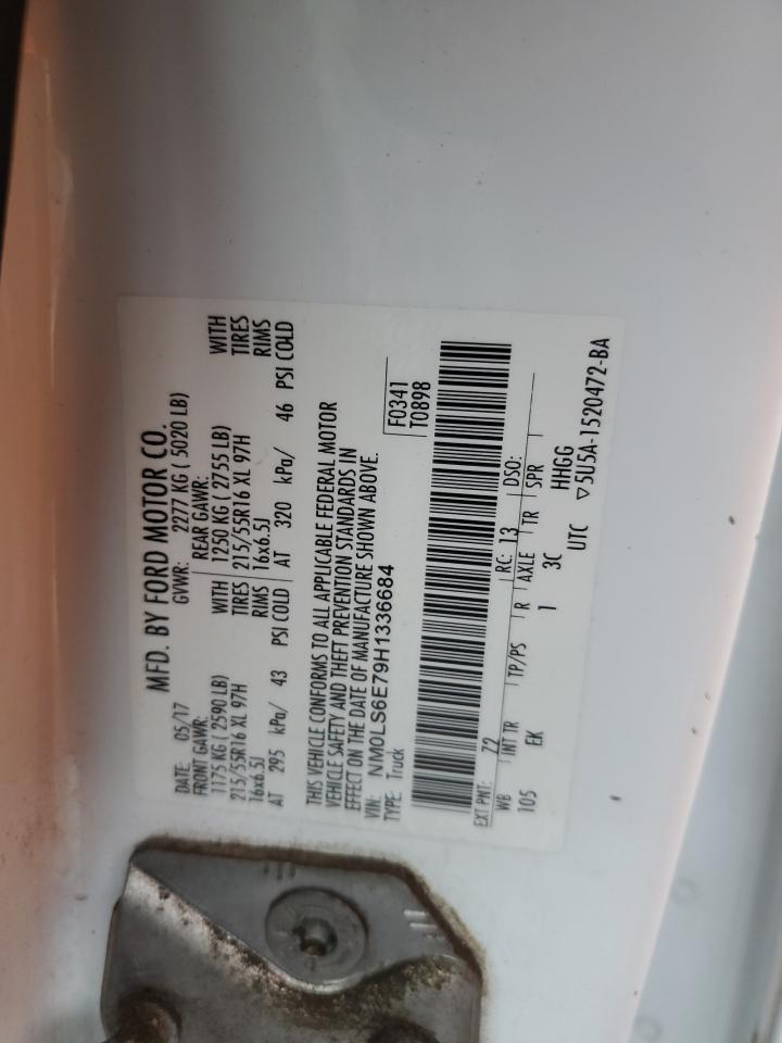 2017 Ford Transit Connect Xl VIN: NM0LS6E79H1336684 Lot: 93479885