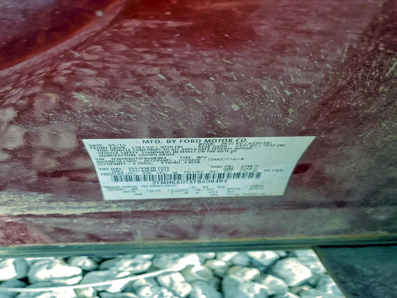 2015 Ford Flex Limited VIN: 2FMHK6DTXFBA08484 Lot: 93534315