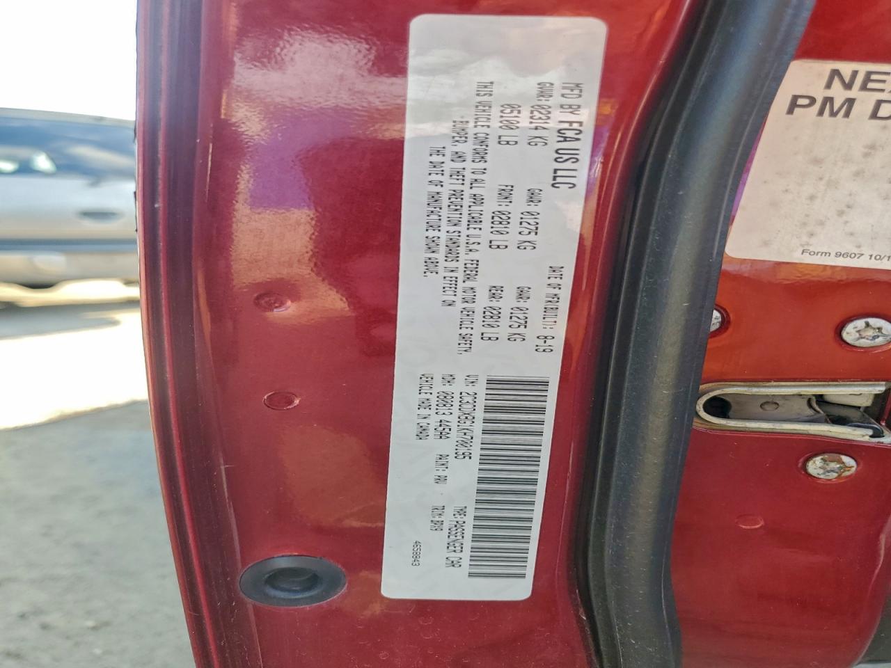 2019 Dodge Charger Sxt VIN: 2C3CDXBG1KH700195 Lot: 94119655