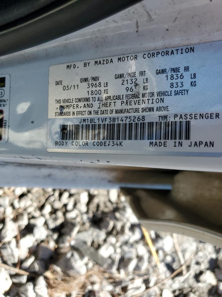2011 Mazda 3 I VIN: JM1BL1VF3B1475268 Lot: 90815875