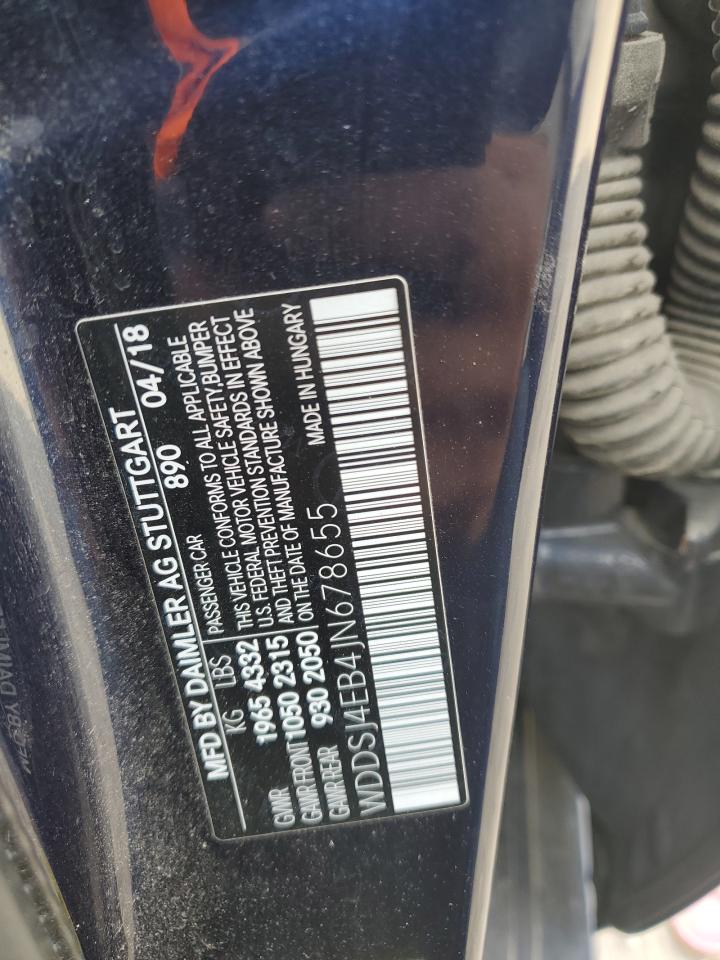 2018 Mercedes-Benz Cla 250 VIN: WDDSJ4EB4JN678655 Lot: 93524625