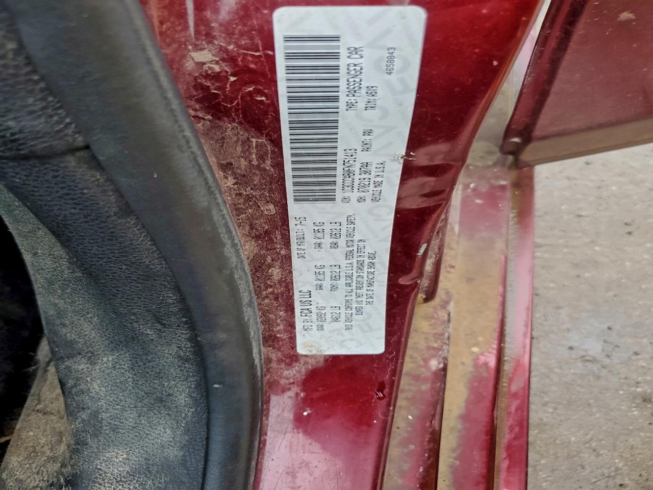 2015 Chrysler 200 Limited VIN: 1C3CCCAB0FN751413 Lot: 94153275