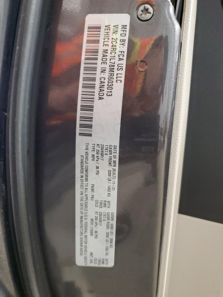 2021 Chrysler Pacifica Hybrid Touring L VIN: 2C4RC1L78MR603013 Lot: 90732065