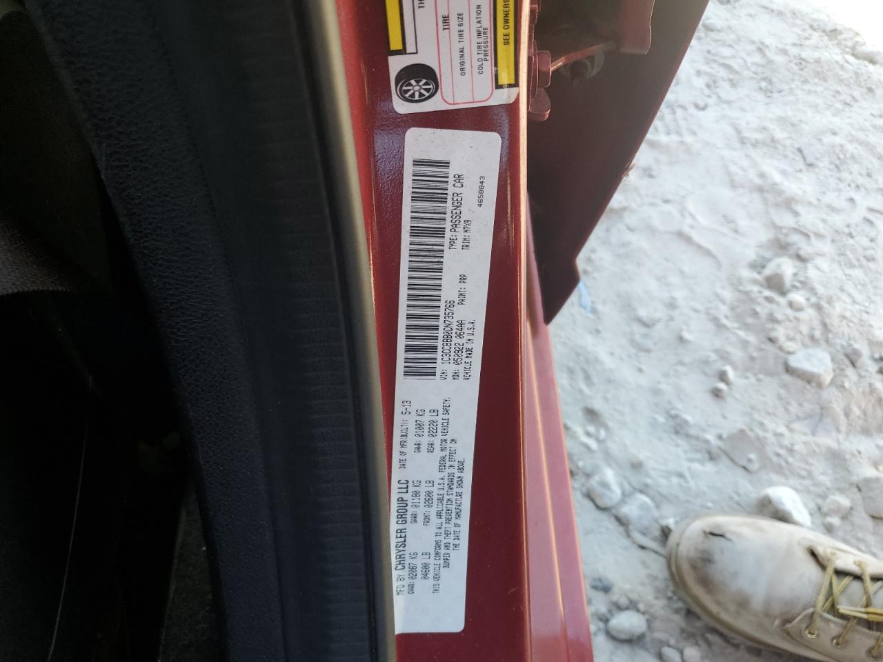 2013 Chrysler 200 Touring VIN: 1C3CCBBB0DN735766 Lot: 92855415