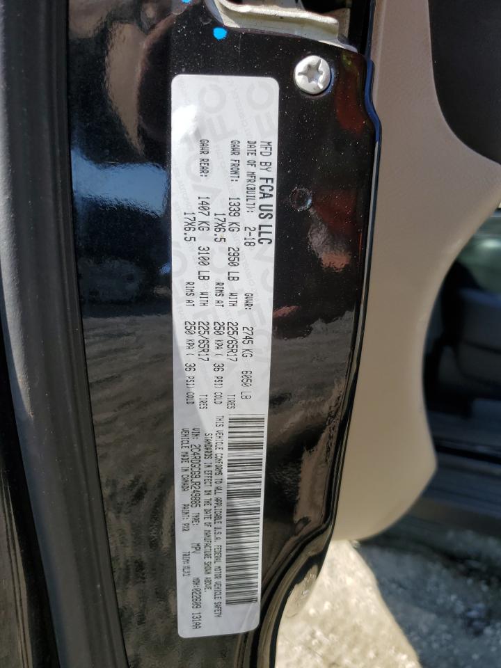 2018 Dodge Grand Caravan Sxt VIN: 2C4RDGCG9JR249885 Lot: 93340235