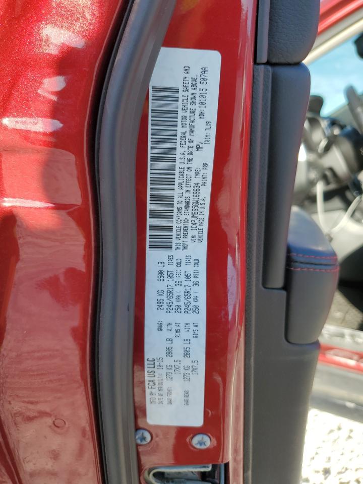 2016 Jeep Cherokee Trailhawk VIN: 1C4PJMBS5GW169634 Lot: 92842975