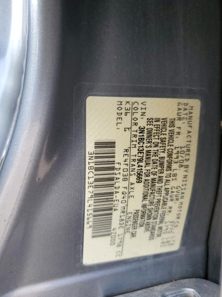 2009 Nissan Versa S VIN: 3N1BC13E79L415669 Lot: 91453765