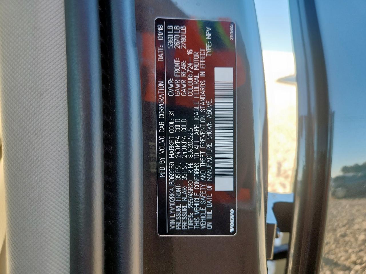 2018 Volvo Xc60 T5 VIN: LYV102RK4JB069959 Lot: 90680985