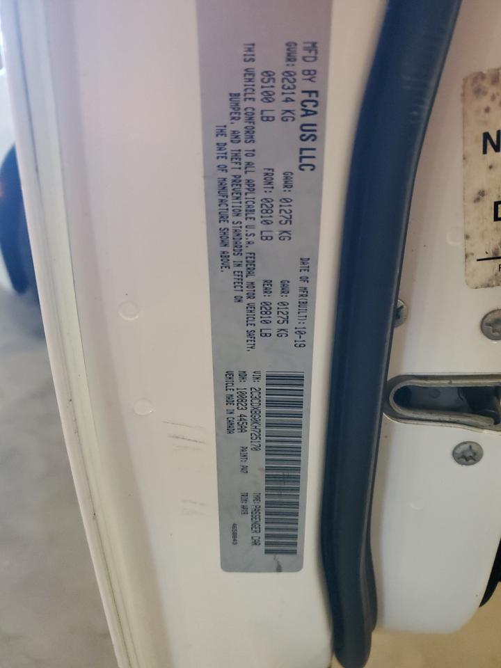 2019 Dodge Charger Sxt VIN: 2C3CDXBG0KH725170 Lot: 92410305