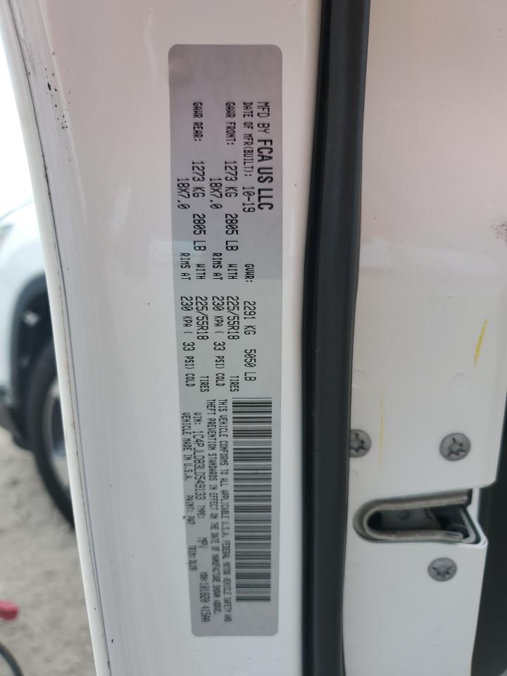 2020 Jeep Cherokee Limited VIN: 1C4PJLDB3LD549133 Lot: 92512085