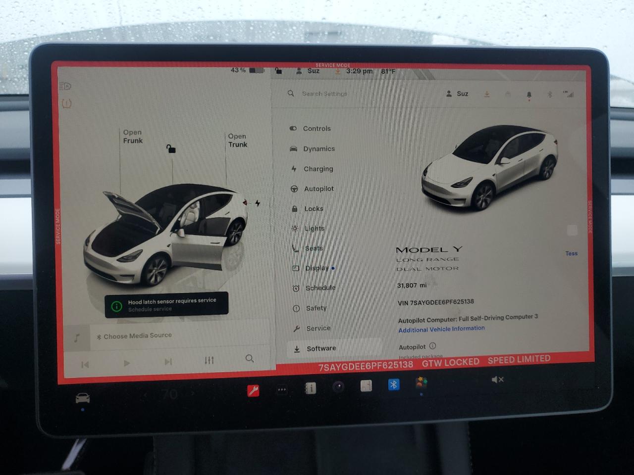 2023 Tesla Model Y VIN: 7SAYGDEE6PF625138 Lot: 93088885