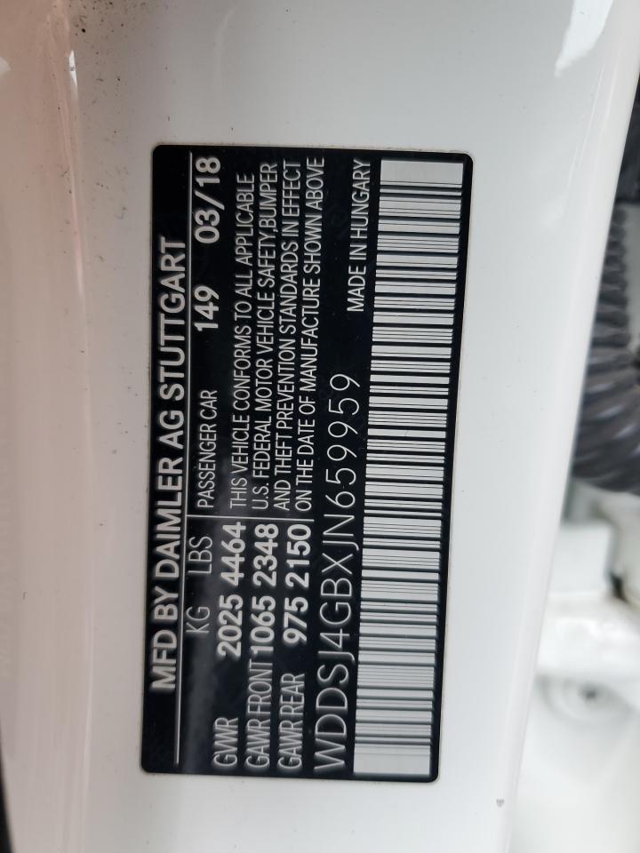 2018 Mercedes-Benz Cla 250 4Matic VIN: WDDSJ4GBXJN659959 Lot: 92070465