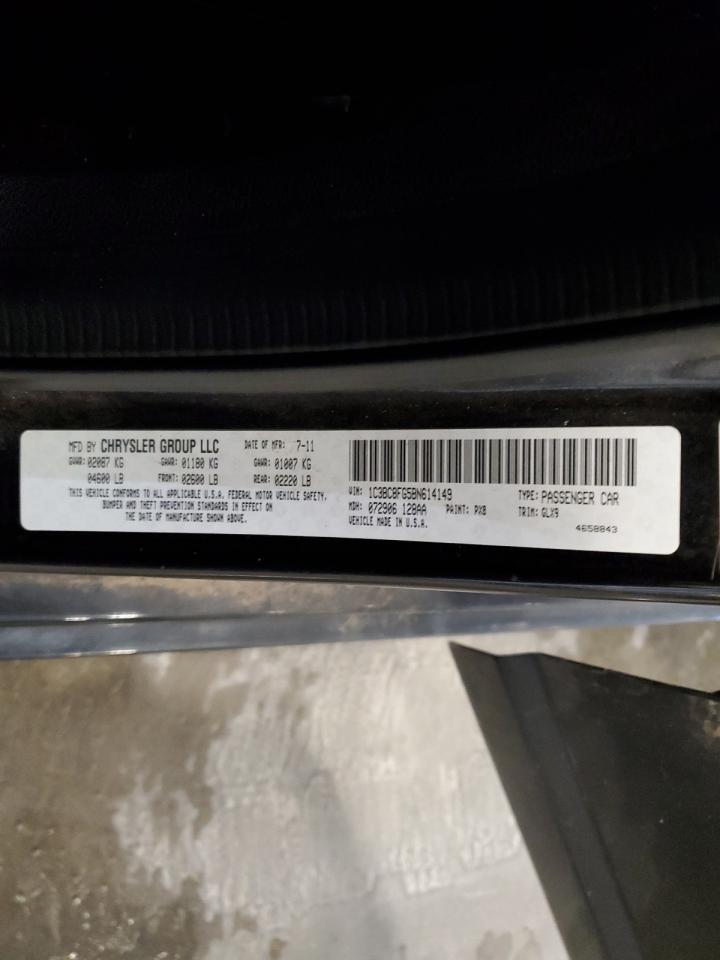 2011 Chrysler 200 S VIN: 1C3BC8FG5BN614149 Lot: 90592885