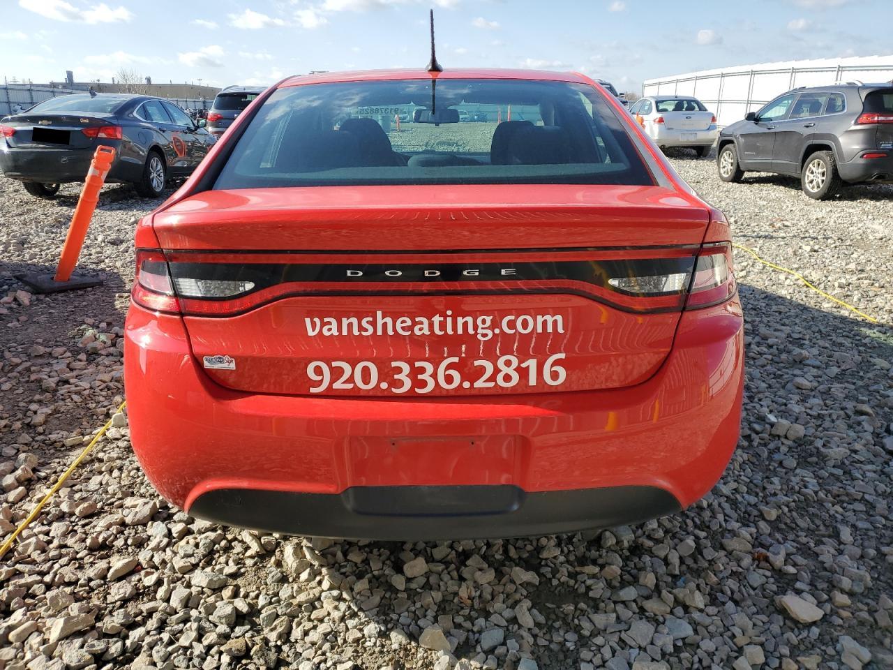 2016 Dodge Dart Se VIN: 1C3CDFAA9GD625547 Lot: 91378825
