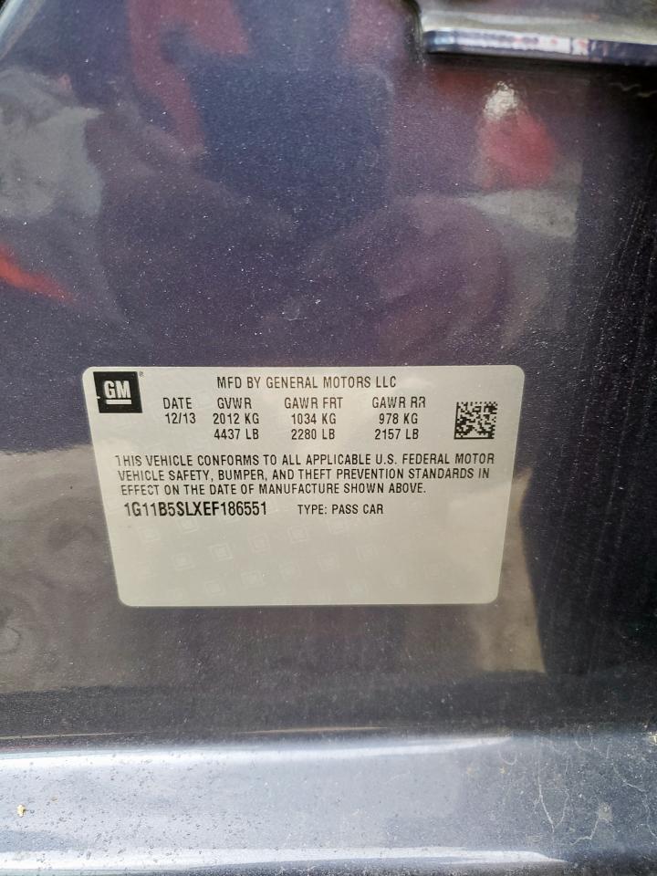 2014 Chevrolet Malibu Ls VIN: 1G11B5SLXEF186551 Lot: 93656575