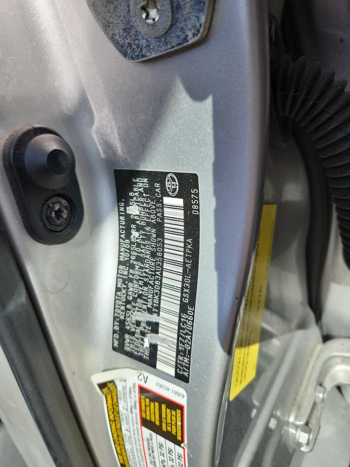 2010 Toyota Avalon Xl VIN: 4T1BK3DB3AU358053 Lot: 91836315