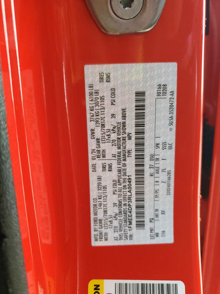 2024 Ford Bronco Heritage VIN: 1FMEE4DP3RLA00491 Lot: 91772525